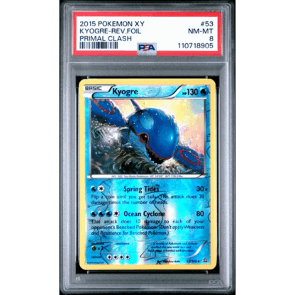 Kyogre - Rev. Foil Primal Clash - PSA 8
