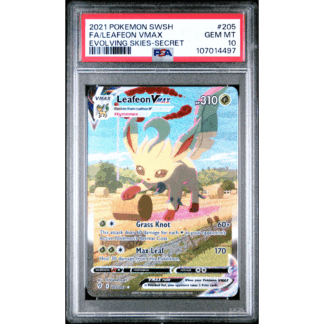 Leafeon Vmax - Evolving Skies - PSA 10