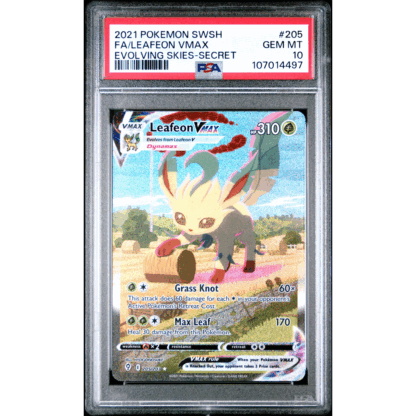 Leafeon Vmax - Evolving Skies - PSA 10