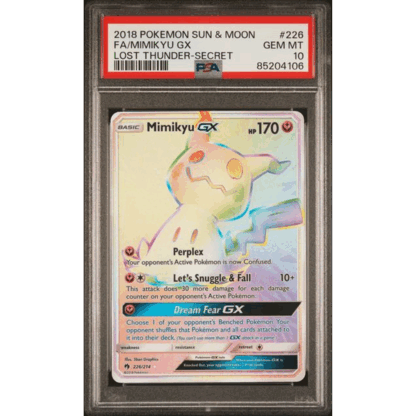 Mimikyu GX - Lost Thunder - PSA 10