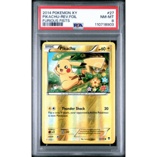 Pikachu - Rev. Foil Fates Collide - PSA 8