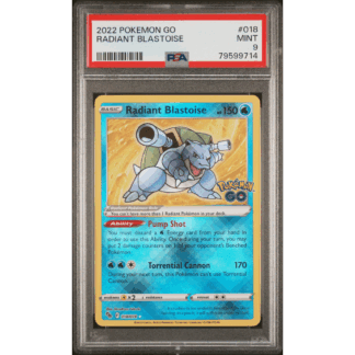 Radiant Blastoise - Pokemon Go - PSA 9