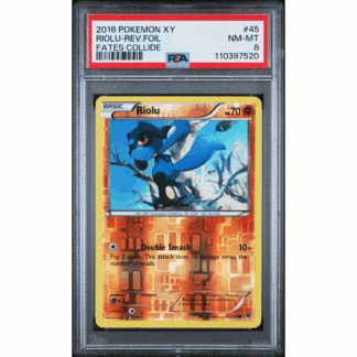 Riolu - Rev. Foil Fates Collide - PSA 8