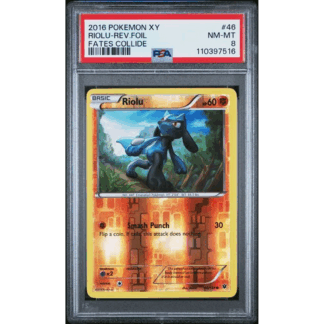 Riolu - Rev. Foil Fates Collide - PSA 8