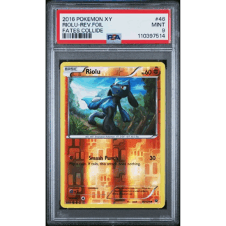 Riolu - Rev. Foil Fates Collide - PSA 9
