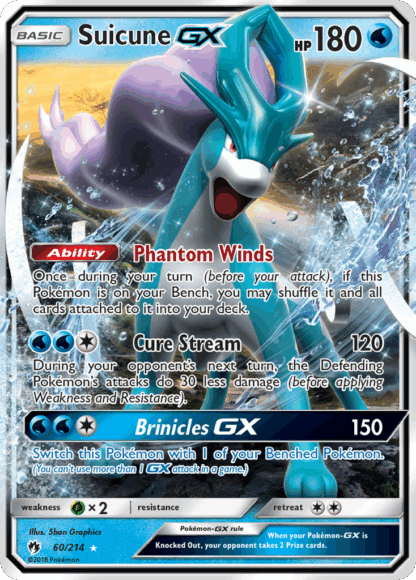 Suicune-GX - Lost Thunder