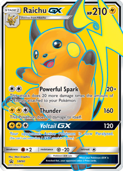 Raichu-GX - SM Black Star Promos