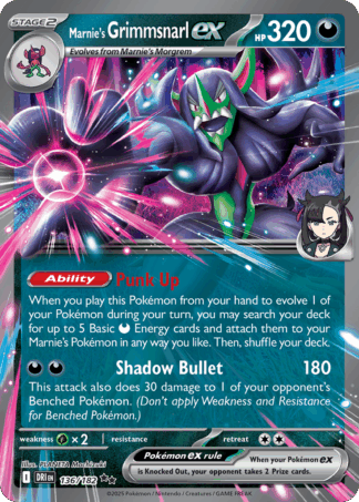 Marnie's Grimmsnarl ex - Destined Rivals