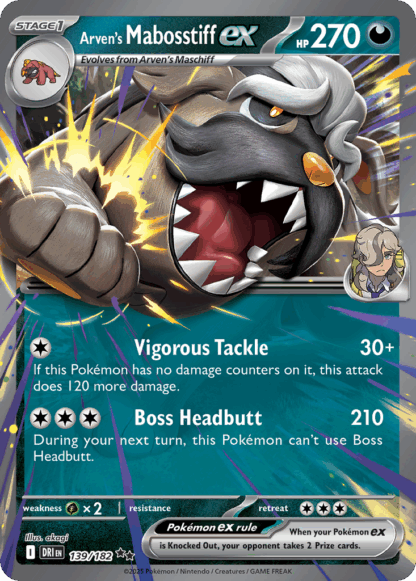 Arven's Mabosstiff ex - Destined Rivals