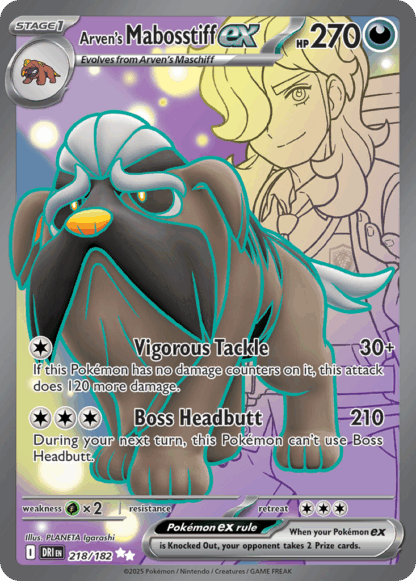 Arven's Mabosstiff ex - Destined Rivals