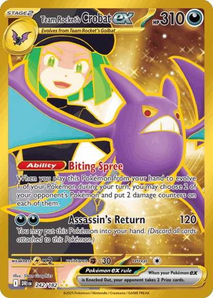 Team Rocket's Crobat ex - Destined Rivals