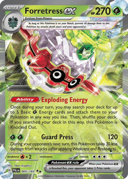 Forretress ex - Paldea Evolved