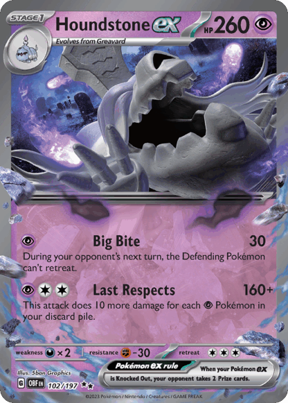 Houndstone ex - Obsidian Flames