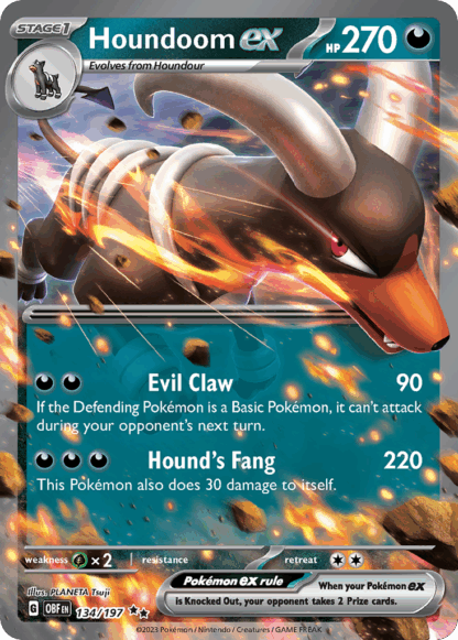 Houndoom ex - Obsidian Flames