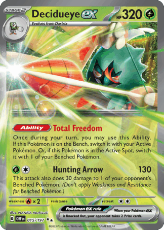 Decidueye ex - Obsidian Flames