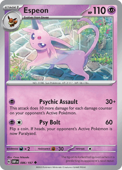 Espeon Reverse - Obsidian Flames