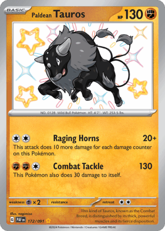 Paldean Tauros - Paldean Fates