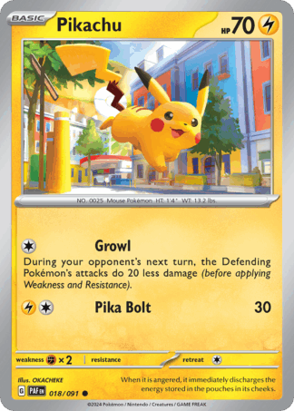 Pikachu Reverse - Paldean Fates