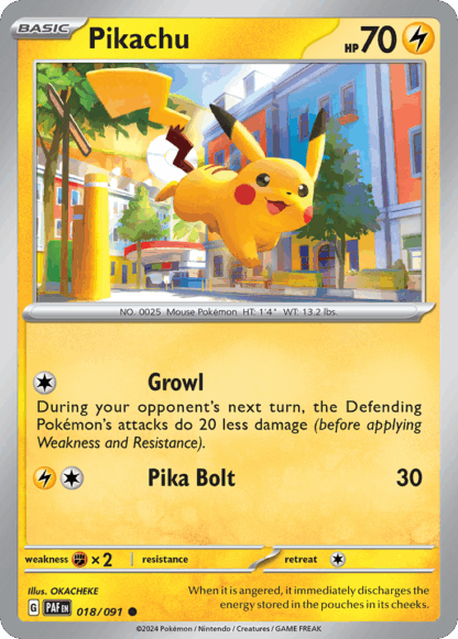Pikachu Reverse - Paldean Fates