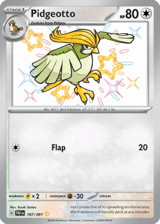 Pidgeotto - Paldean Fates