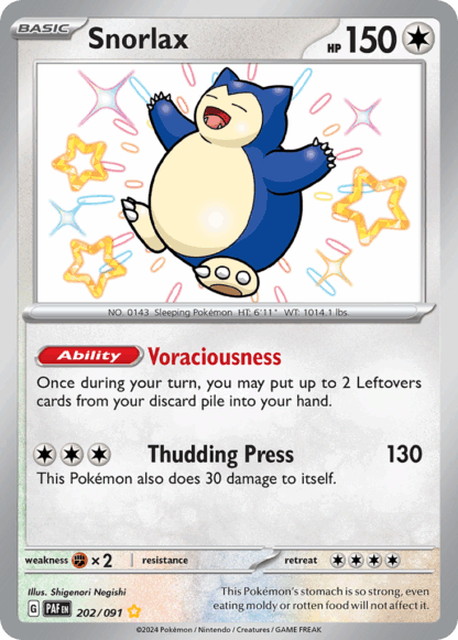 Snorlax - Paldean Fates