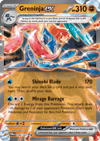 Greninja ex - Twilight Masquerade