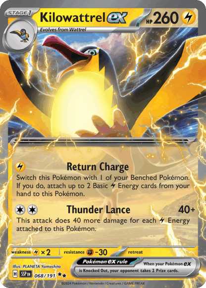 Kilowattrel ex - Surging Sparks