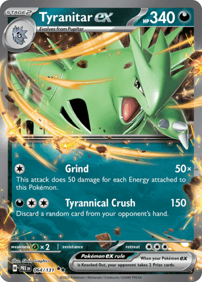 Tyranitar ex - Prismatic Evolutions