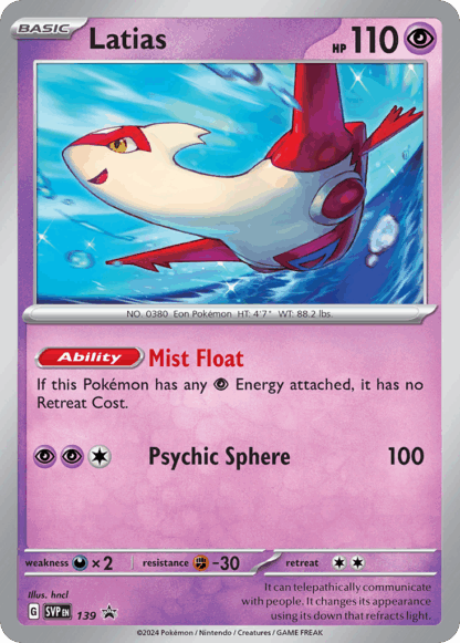 Latias - Scarlet & Violet Black Star Promos