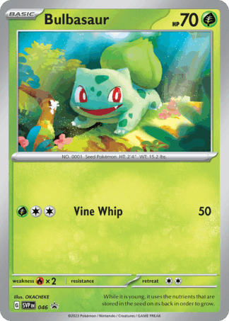 Bulbasaur - Scarlet & Violet Black Star Promos