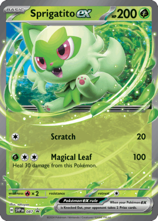 Sprigatito ex - Scarlet & Violet Black Star Promos