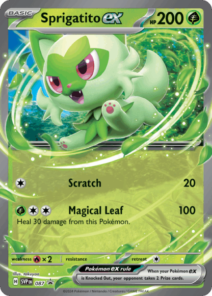 Sprigatito ex - Scarlet & Violet Black Star Promos