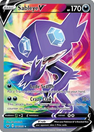 Sableye V - Sword & Shield