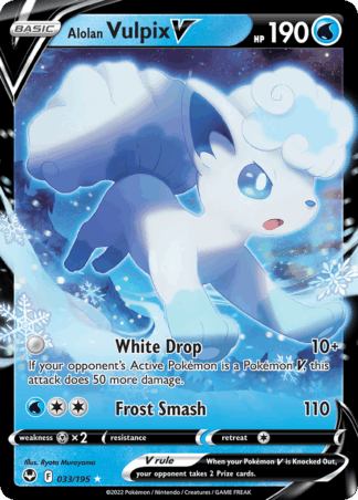 Alolan Vulpix V - Silver Tempest