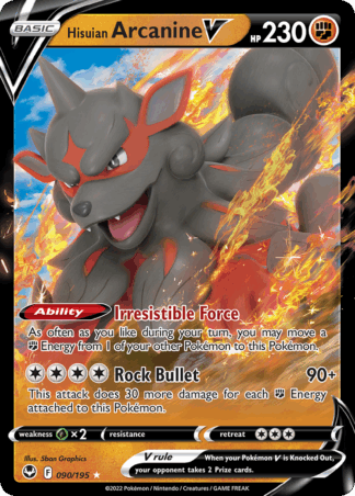 Hisuian Arcanine V - Silver Tempest