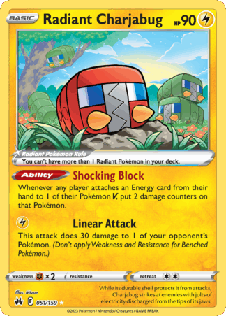 Radiant Charjabug - Crown Zenith