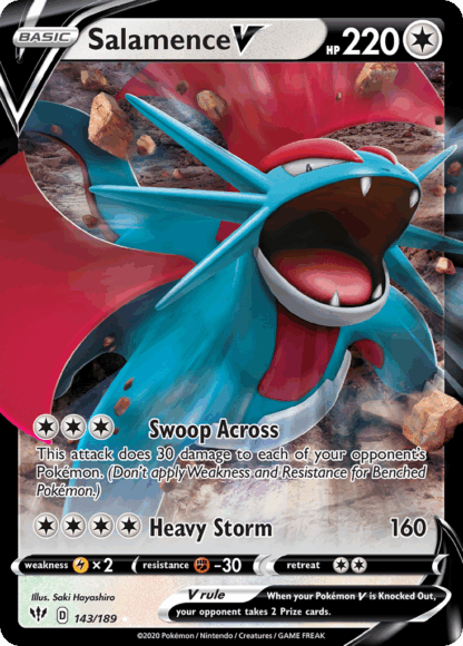 Salamence V - Darkness Ablaze