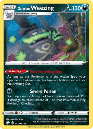 Galarian Weezing - Shining Fates