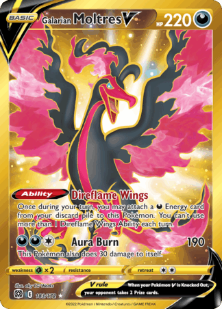 Galarian Moltres V - Brilliant Stars