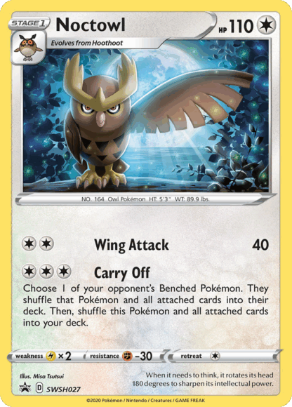 Noctowl - SWSH Black Star Promos
