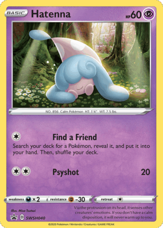 Hatenna - SWSH Black Star Promos