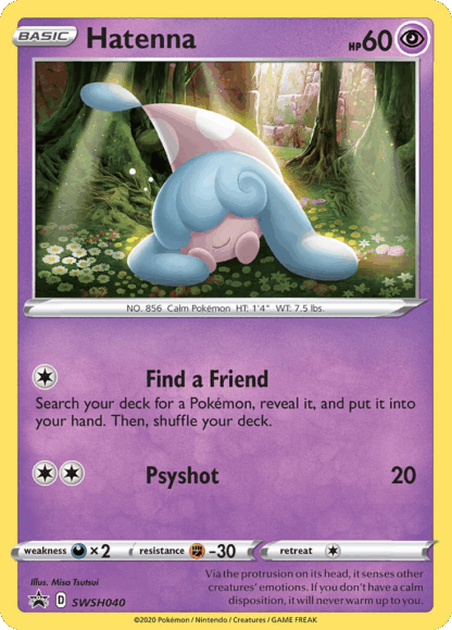 Hatenna - SWSH Black Star Promos