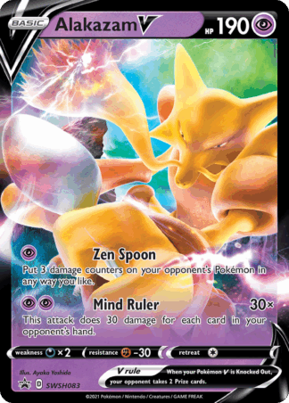 Alakazam V - SWSH Black Star Promos
