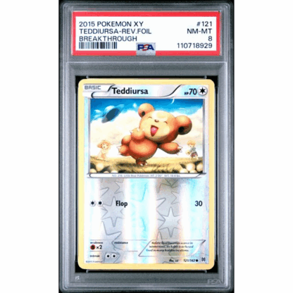 Teddiursa - Rev. Foil Breakthrough - PSA 8