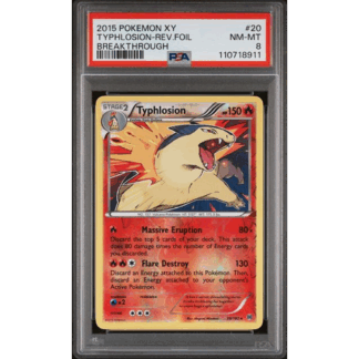 Typhlosion - Rev. Foil Breakthrough - PSA 8
