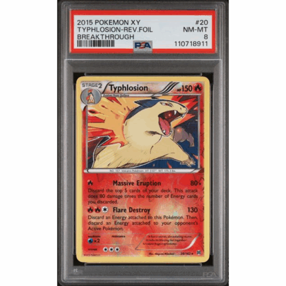 Typhlosion - Rev. Foil Breakthrough - PSA 8
