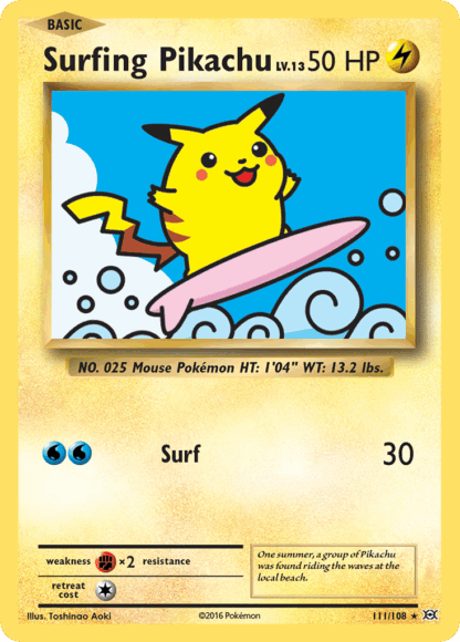Surfing Pikachu - Evolutions