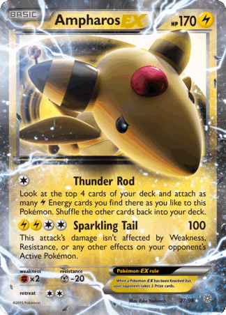 Ampharos-EX - Ancient Origins
