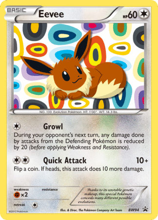 Eevee - BW Black Star Promos