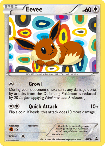 Eevee - BW Black Star Promos